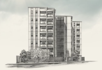 ジオ京都二条　外観完成予想イメージ