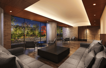 デュオヒルズ田原本駅前　エントランスホール完成予想図