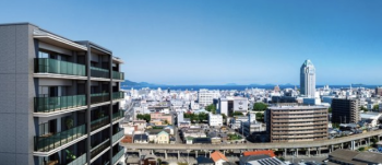 ポレスター今治常盤タワーレジデンス　外観完成予想図 ※15F相当眺望