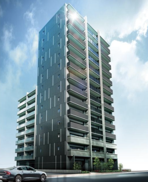 レジデンシャル御堂筋あびこ　外観完成予想図