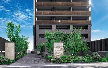 オーヴィジョン二日市駅　エントエランスアプローチ完成予想図