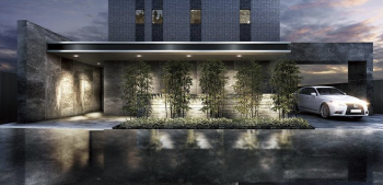 レ・ジェイド上本町　エントランスアプローチ完成予想図