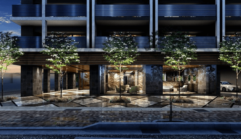 ファイル:レーベン麓山の杜 THE ONE エントエランスアプローチ完成予想図.png