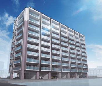 エイルマンション箱崎公園　外観完成予想図