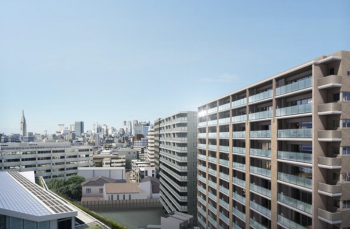 クレヴィア新宿若松町　外観完成予想CG2