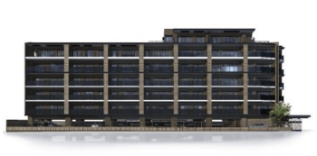 グランフォーレ箱崎九大前駅レジデンス　外観完成予想図2