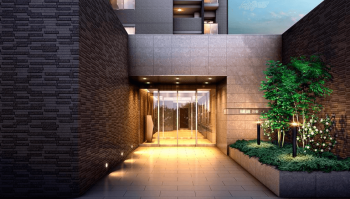 ファミリアーレ岩塚　エントエランスアプローチ完成予想図