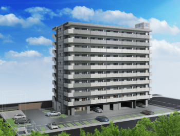 アルファスマート加古川駅北　外観完成予想図