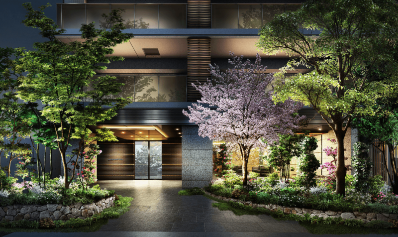 ファイル:グランドメゾン汐路 エントランスアプローチ完成予想CG.png