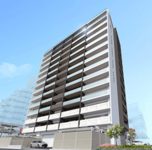 ワイズエステムコート那覇久米　外観完成予想図