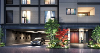 インプレスト東京八丁堀ル・サンク　　エントランス完成予想CG