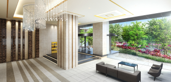 クレストプライムレジデンス プロムナード七番街　エントランスホール 完成予想図