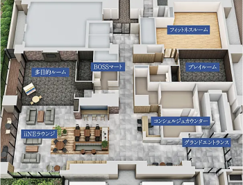 グランクレア いいねタウン瑞穂　iiNEラウンジ完成予想図2