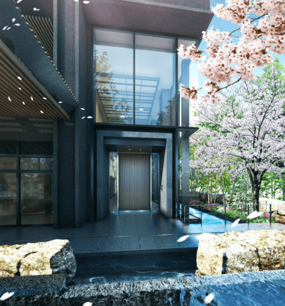 ファイル:ザ・ファインタワー大手前 エントエランスアプローチ.png