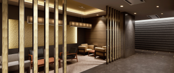 ザ・レジデンス四谷ガーデン　エントランスラウンジ完成予想CG