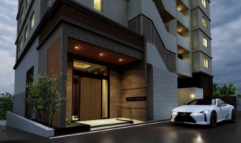 ビバシティ新大工弐番館アヴェニール　エントランスアプローチ観完成予想CG