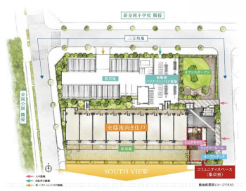 リビオ新金岡　敷地配置図