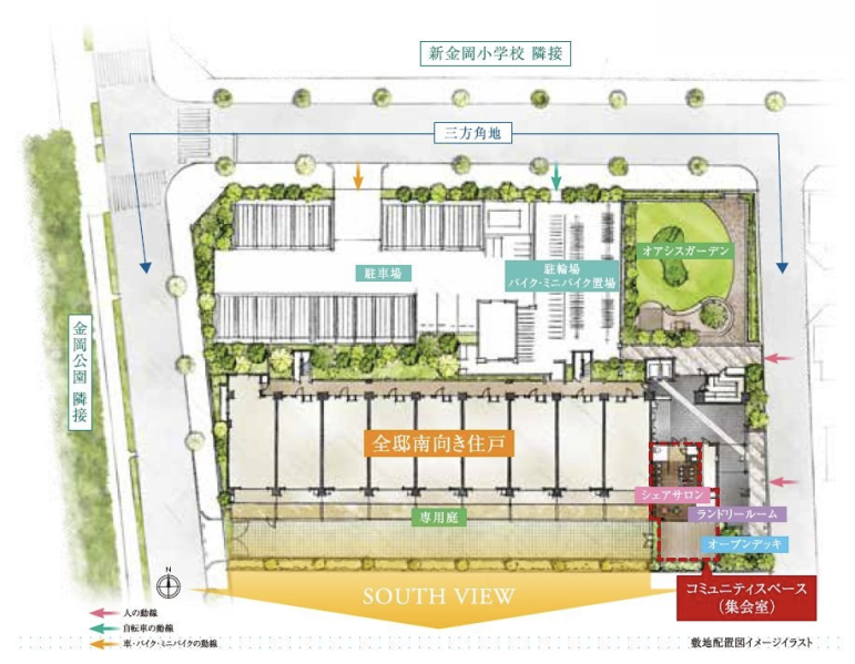 ファイル:リビオ新金岡 敷地配置図.png