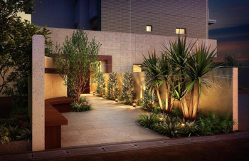 ルピアシェリール三郷中央　エントランスアプローチ完成予想図