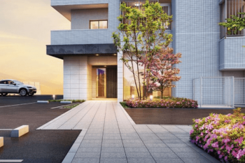 ヴェルディ岡山駅西　エントランスアプローチ完成予想図