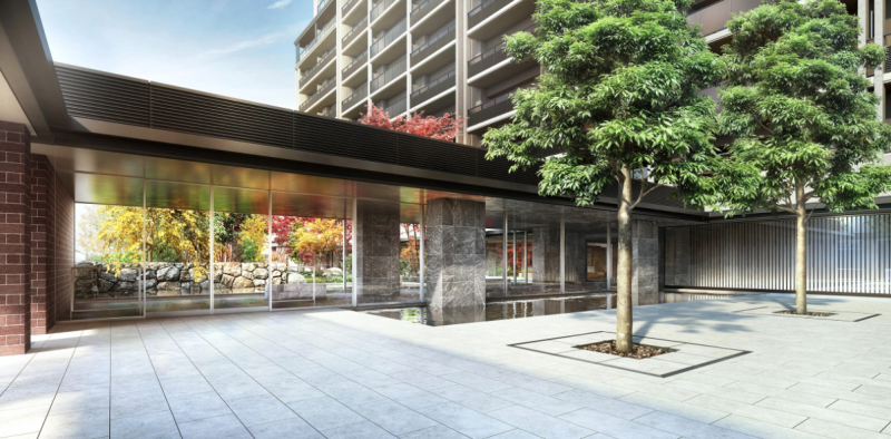 ファイル:Brillia(ブリリア) City 西早稲田 エントランススクエア完成予想CG.png