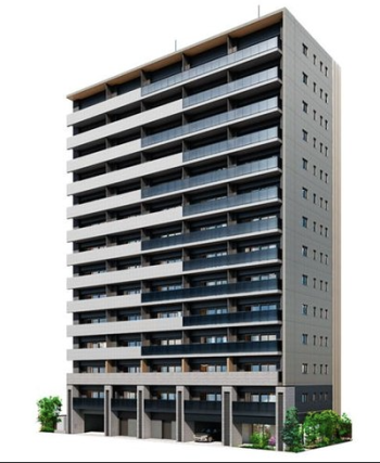 イニシア日暮里　外観完成予想図