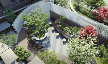 クレヴィア荏原町GARDEN　中庭完成予想図2