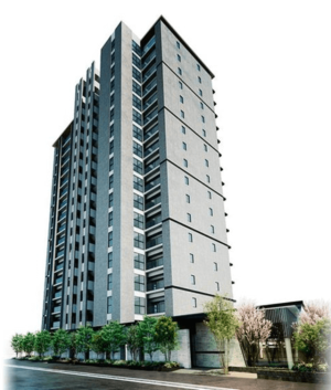 シエリア幕張　外観完成予想図