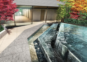 ヨコハマ シンミライ プロジェクト　水盤完成予想CG1