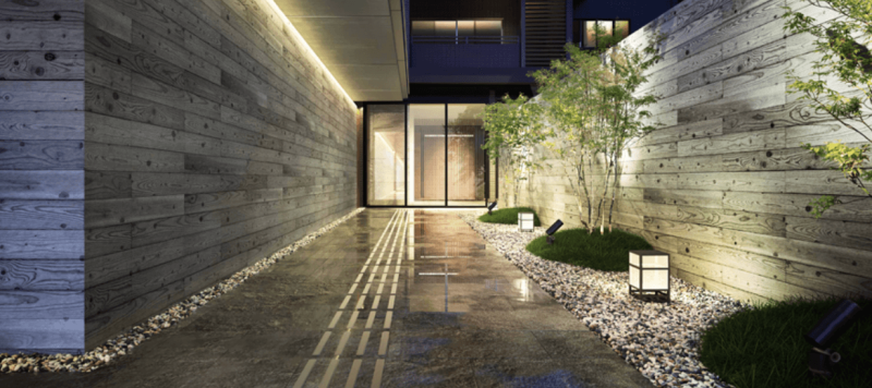 ファイル:レ・ジェイド京都東洞院 通庭（エントランスアプローチ）完成予想図.png