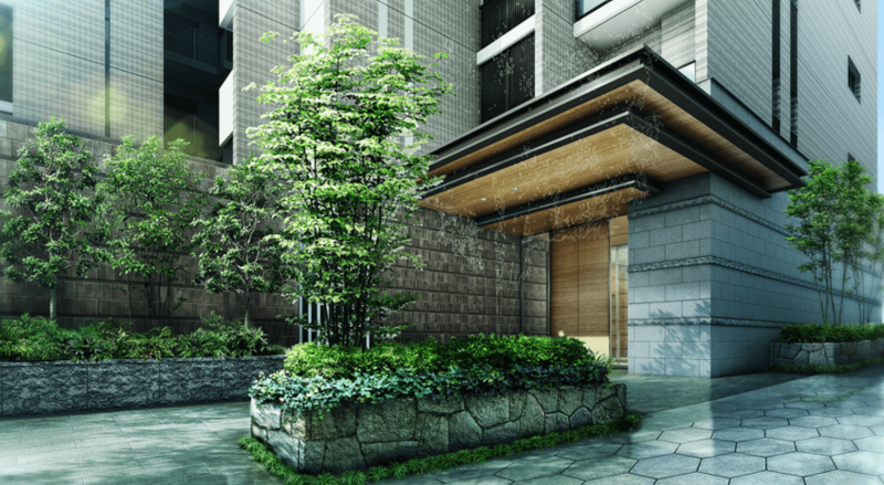 ファイル:プラウド天王寺清水谷 エントランスアプローチ完成予想CG.png