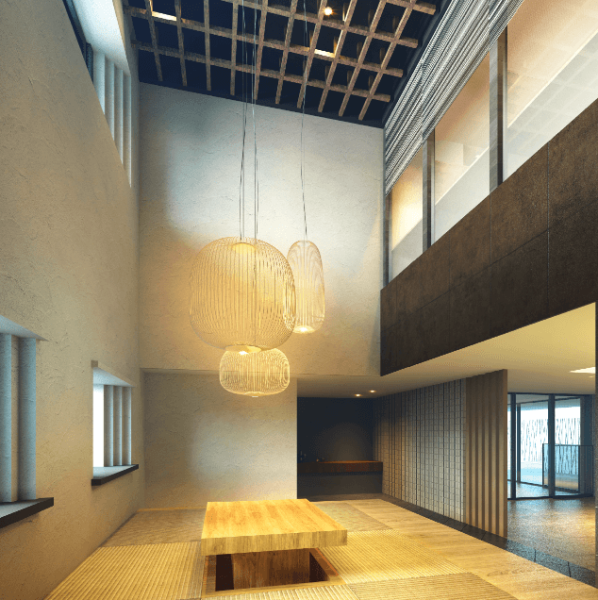 ファイル:レ・ジェイド本川越 コエドテラス コミュニティラウンジ完成予想CG.png