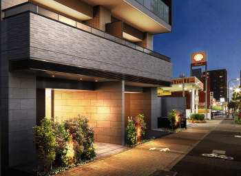 ガーラ・レジデンス葛西アヴェニュー　エントエランスアプローチ完成予想図