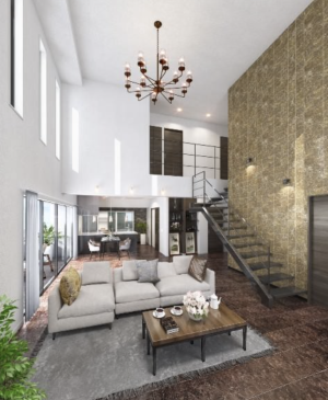 華石嶺御殿邸宅　リビング完成予想図（参考区画抜粋）