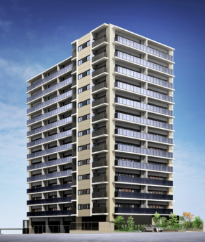 クリオ久留米セントラルマークス　外観完成図