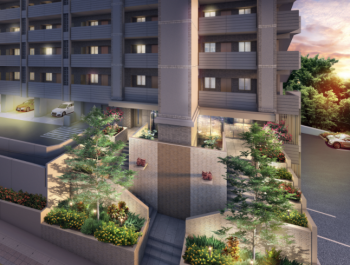 アルファステイツ豊見城城址公園　アプローチ完成予想CG