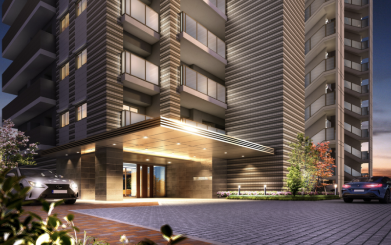 ファイル:クレアホームズ南仙台駅前 エントランスアプローチ（車寄せのあり）完成予想図.png