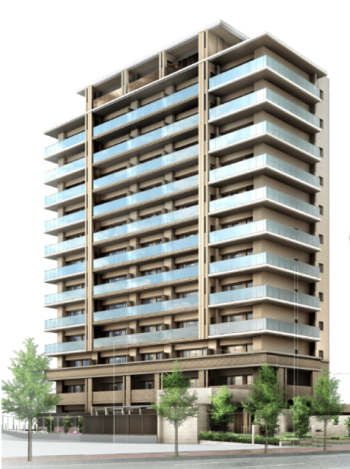 シャルマンフジ新金岡ラプラス　外観完成予想CG