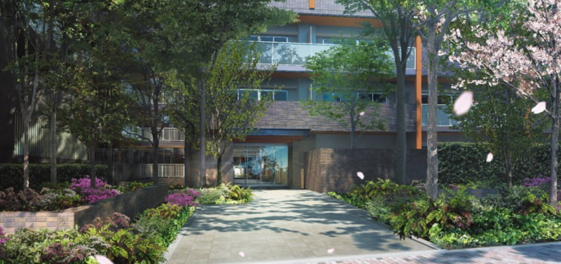 ファイル:ブランズシティ調布 エントランスアプローチ完成予想CG.png