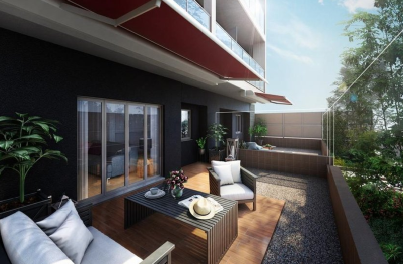 ファイル:ブリシア西日暮里 オーナーズリビングテラス＆専用庭完成予想CG（Bgタイプ）.png