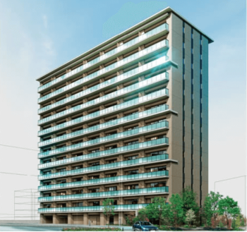 ヴェリテ大阪福島　外観完成予想図