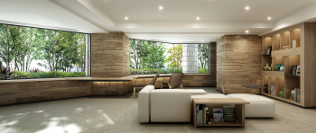 クリオ武蔵小杉ガーデンマークス　エントランスホール ラウンジ 完成予想図