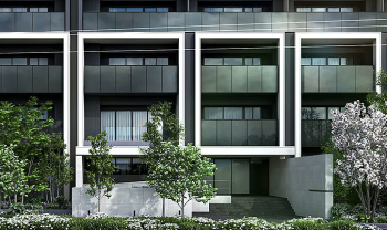 プラウド二子玉川　エントエランスアプローチ完成予想図