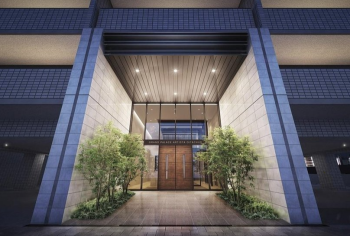 グランドパレスアルティスタ大分中央　エントランス完成予想CG