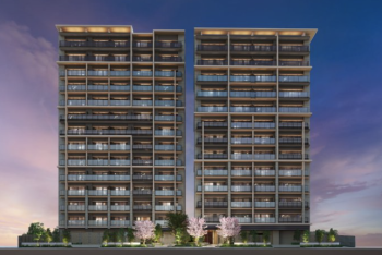 シエリア京橋 ウエスト&イースト　外観完成予想図1