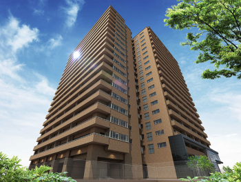 ロイヤルガーデンタワー岡山幸町　外観完成予想CG