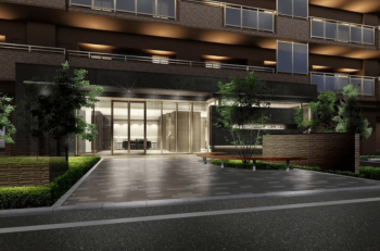 ロイヤルガーデン古新町弐番館　エントエランスアプローチ完成予想図