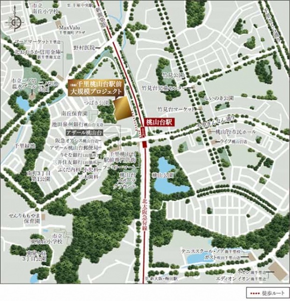 ファイル:現地案内図 桃山台161004.jpg