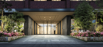 MJR千早ブランシエラ　エントランスアプローチ完成予想CG