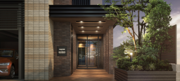 グランフォーレ五島町レジデンス　エントランスアプローチ完成予想図